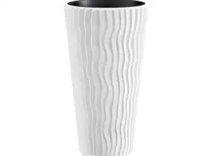 Planter with Insert Sandy Slim DPSP400 White