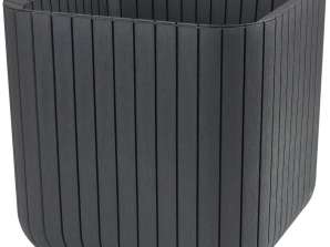 Keter Cube Wood Planter M anthracite