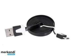 KK21D МИКРО USB КАБЕЛ 1M ПЛОСЪК