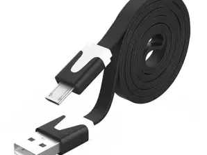 KK21H МИКРО USB КАБЕЛ 3M ПЛОСЪК