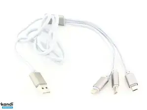KK21M 3in1 МИКРО USB / USB-C ALLEGRO КАБЕЛ