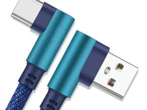 KK21U USB AUF USB C GEWINKELTES KABEL BLAU