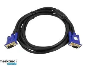 KM6 CÂBLE D-SUB VGA SVGA FULL HD 3M OR