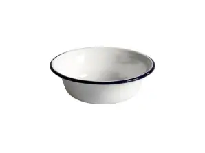Rosberg R54524A16, Enamel bowl 16x5сm., White