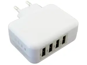 PLP47B ЗАРЯДНО ЗА СТЕНА 4x USB