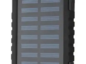 US14 Solar Powerbank 5000mAh oplader med indbygget lommelygte