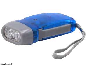 ZD42A DYNAMO KINETIC FLASHLIGHT 3LED