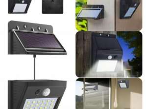 ZD53B SOLÁRNÍ LAMPA 30LED SE SENZOREM 4W 6000-6500K (studená bílá)