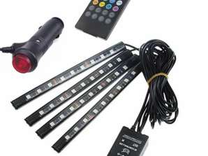ZD65A LUZ INTERIOR COCHE RGB4x9LED