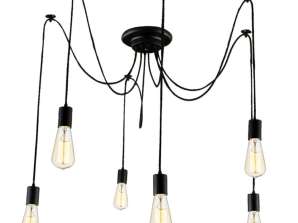 ZD74 LAMPA SUFITOWA 6 RAMION ŻYRANDOL