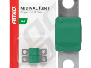 Fusibles de automóvil midival mta 2 piezas 40a amio 03474