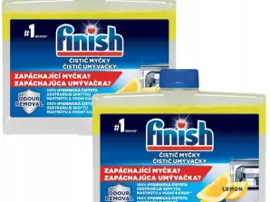 FINISH PŁYN DO CZYSZCZENIA ZMYWARKI 2x250ml REGULAR, LEMON