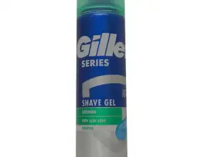 Gel de bărbierit Gillette Series 200 ml. Sensitive Aloe Vera.