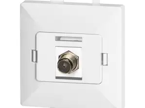 Single Socket Type F Pearl. TV/F F/P1. white