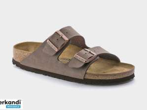 Klapki męskie Birkenstock Arizona Birkibuc Mocha kolor brązowy - 0151181