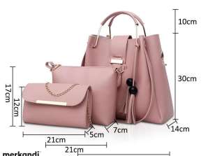 Verkauf von Damenhandtaschen aus Lagerbeständen. Damenhandtaschen-Sets im Großhandel