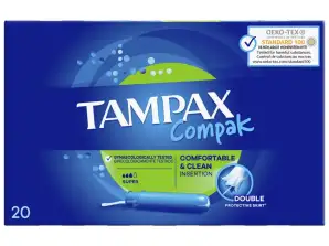 Tampax Compak Super 18 kpl | Mukava ja turvallinen suojaus | Tukku
