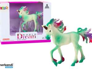 Figura Colecionável Pequeno Unicórnio Verde 8 CM