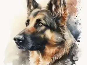 Diamant Mosaik Hund Deutscher Schäferhund