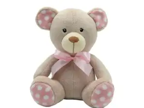 Maskotka miś kropek beżowy 25 cm