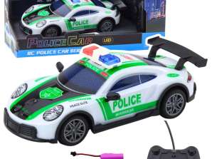 Coche de policía Deportes RC RC Drift LED Luces 1:22