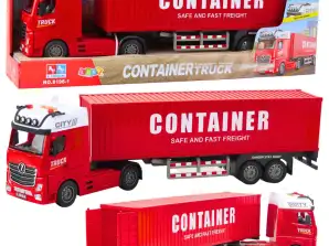 Transportbil med containerlys høres rødt ut