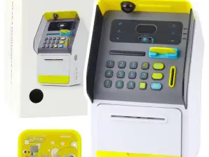 Geldautomat Safe Sparschwein PIN Code Geldautomatenkarte Gelb