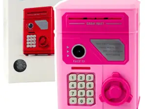 Elektronischer Safe Geldautomat Pin Sparschwein für Kinder Rosa