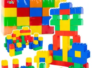 Set de blocuri mari într-o pungă colorată 28,5x9x9 cm 20buc.