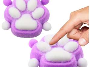 Squishy Cat Paw Антистрессовая игрушка Sensory Squishy Coat фиолетового цвета