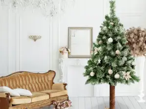 UMĚLÝ VÁNOČNÍ STROMEK NA KMENI DIAMANTOVÉ BOROVICE 220 CM - VÁNOČNÍ SEZÓNA - POUZE VELKOOBCHOD - Výrobce