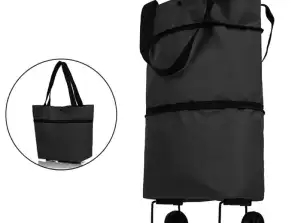 AG392B Foldable Trolley Bag black