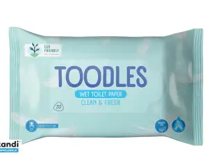 Toodles Temiz ve Islak Tuvalet Kağıdı Taze, 50 adet/paket