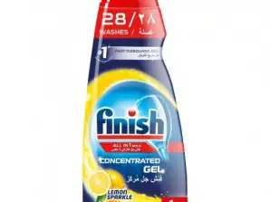 Finish Spülmaschinengel 1L. Alles in einem Max Glanz & Schutz Zitrone.