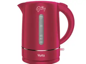 Oliver Voltz Daisy OV51230W, Electric kettle, 2200W, Capacity: 1,7 l, Red