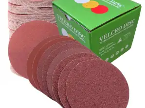 100 x LIXA 125 mm DISCOS VELCRO DISCO PARA LIXADEIRA ORBITAL DISCO 100 peças - P40 P60 P80 P100 P120 P150 P180 P220 P240 P320 P400 P600