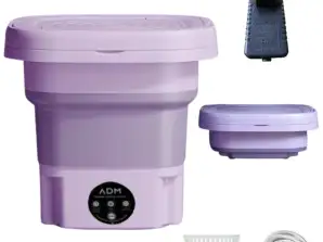 ADM portátil dobrável Mini máquina de lavar roupa- cores diferentes, SKU: 7021 (Stock in PL)