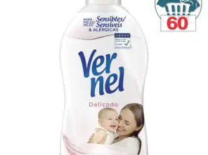 Vernel Concentrated Softener 1.08 L Delicate | 60 Doses for Sensitive Skin | Wholesaler