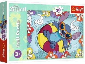 Puslespill 30 brikker lilo og søm på ferie