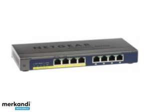 Comutator Netgear 8x1000 PoE + lüfterlos Metall Rack / W - GS108PP-100EUS