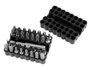 Bitssett 25 mm. med magnetisk holder 60 mm. 33 stk.