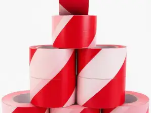 Afspærringstape 500m 250m 150m rulleruller rød hvid flagrende tape advarselstape barrieretape