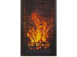 Infrarais sildītājs elastīga sildīšanas paneļa 430W TRIO paraugs 1 kamīns izmēri 100x57cm ar regulatoru