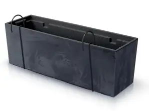 Doniczka z hakami Urbi Case Beton Effect DUC600EW antracyt