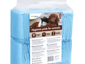 GreenBlue hygiene pads/mats for animals, dogs/cats. to learn to pee. 60x40cm. 50pcs. GB495