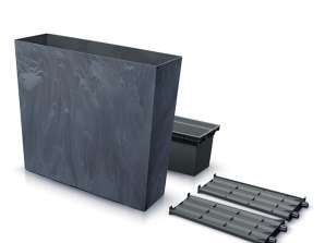 Doniczka URBI CASE TOWER BETON EFFECT DUC800TE   antracytowy