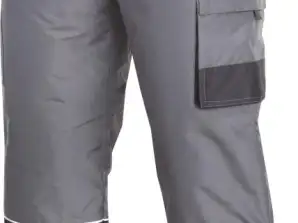 Insulated gray pants. 