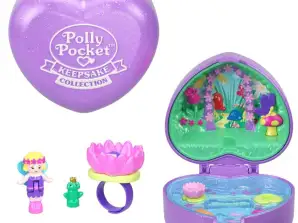 Polly pocket figurines set with a ring. fairy