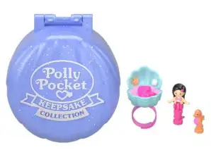 Polly pocket figurines set with a ring. Mermaid