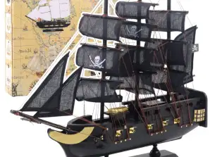 Modelo de coleccionista Velero decorativo Perla negra 40x35cm